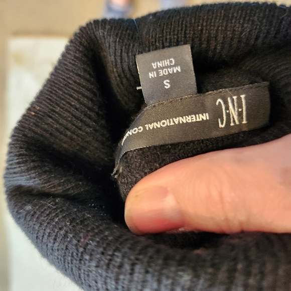 Inc. Cashmere blend women's Turtleneck sweater black sz S office career - Picture 2 of 4